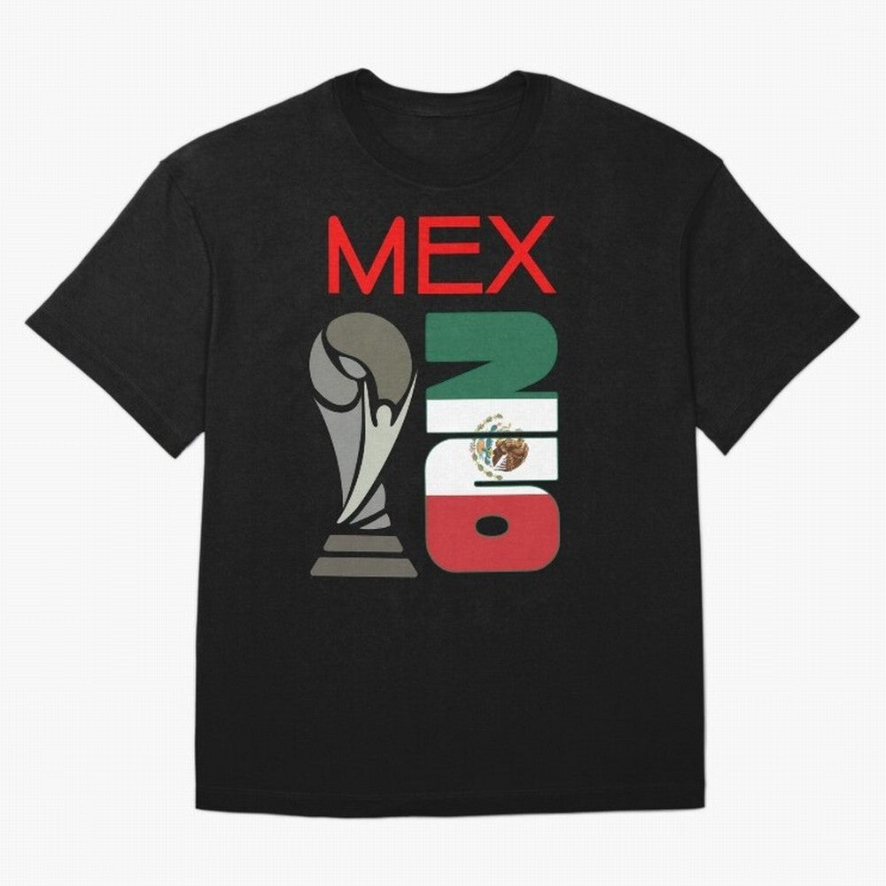 Mexico 2026 Soccer World Cup Trophy Mexican Flag Design Oversized T-Shirt Celebrate Unforgettable Nights in Match Day Hype around FIFA World Cup 2026 Group Stage, Haaland, Spain, Global Supporter Spirit, Legendary Goals, National Colors and