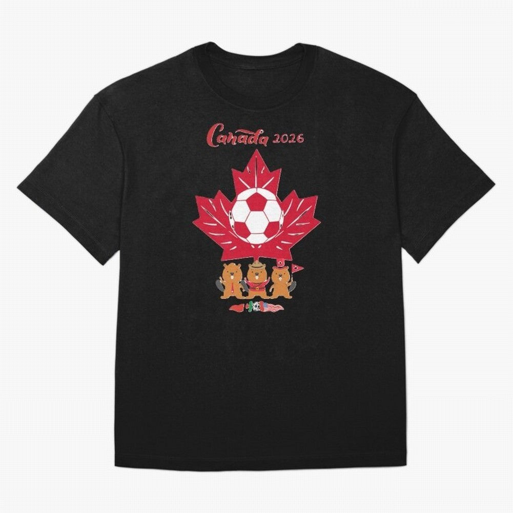 Canada 2026 Oversized T-Shirt Back the Journey through FIFA World Cup 2026 Group Stage with Neymar, Haaland and Cristiano Ronaldo, Brazil Energy, Worldwide Fan Energy, Dramatic Goals, Stadium Lights and Championship Celebrations; Built for