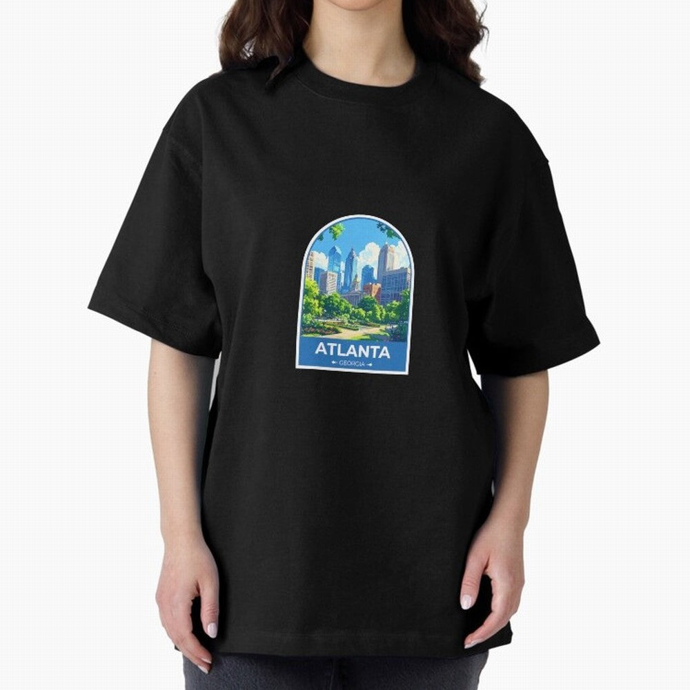 Atlanta Georgia Oversized T-Shirt Capture Stadium Memories from the FIFA World Cup 2026 Group Stage Journey through Mbappe Highlights, Brazil, Portugal and Argentina Pride, Football Festival Excitement, Trophy Ambitions, Country Rivalries and Star