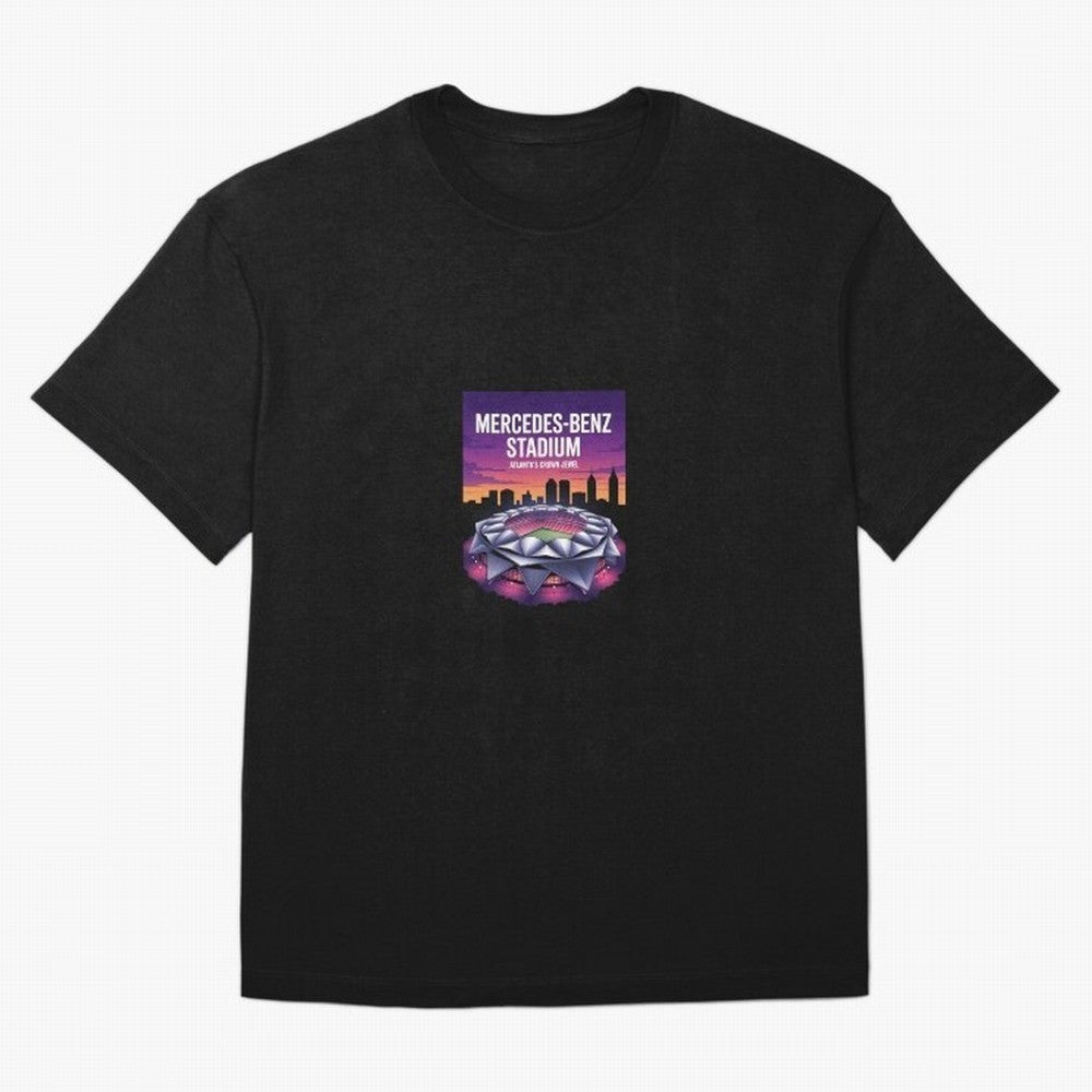 Atlanta Stadium Oversized T-Shirt Embrace FIFA World Cup 2026 Spirit, Built around France, Messi, Vintage Soccer Flavor, Modern Football Stars, National Flags and Final Night Emotion; Perfect for Supporters Who Want Bold Football Energy, Global