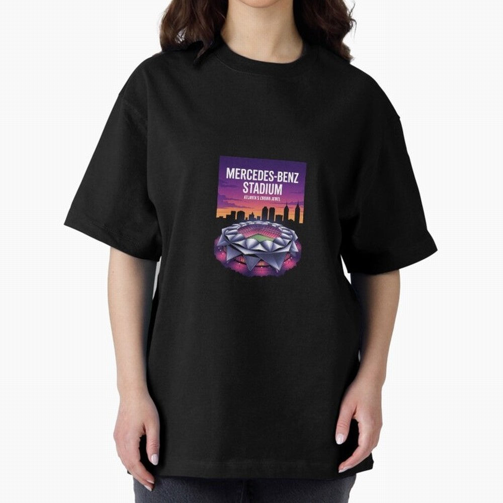 Atlanta Stadium Oversized T-Shirt Embrace FIFA World Cup 2026 Spirit, Built around France, Messi, Vintage Soccer Flavor, Modern Football Stars, National Flags and Final Night Emotion; Perfect for Supporters Who Want Bold Football Energy, Global