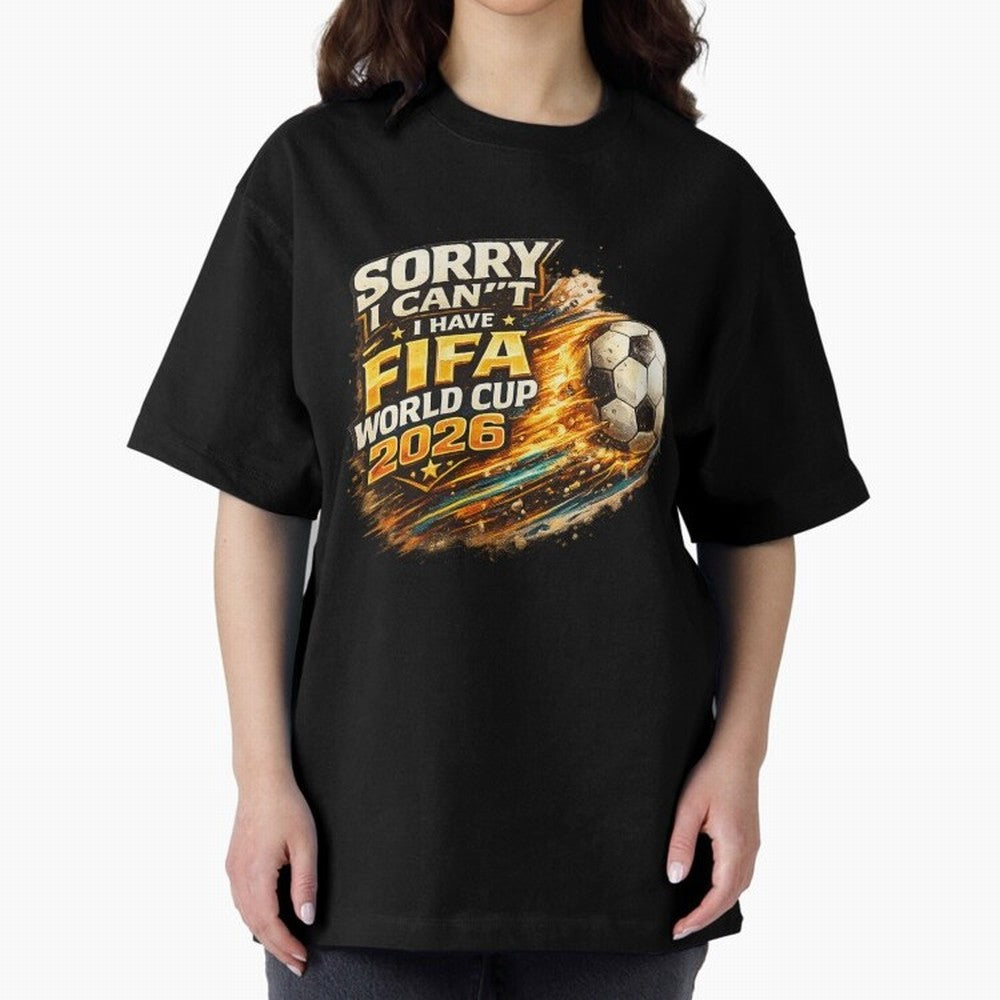 Soccer Addict Quote Design For Football Obsessed Fans Funny FIFA World Cup 2026 Oversized T-Shirt Join the Countdown to FIFA World Cup 2026 for Fans of Neymar, Haaland and Cristiano Ronaldo and Netherlands, Bringing Goal Celebration Energy,