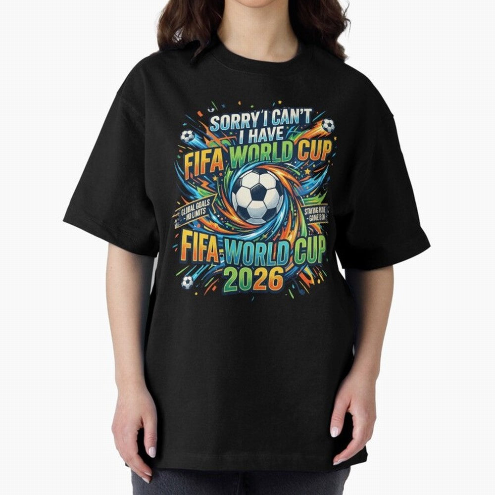 Funny FIFA World Cup 2026 Soccer Addict Quote Design For Football Obsessed Fans Oversized T-Shirt Keep the Match Day Mood of Global Football Passion for FIFA World Cup 2026 Group Stage, Capturing Messi, Portugal, Spain and Germany, Goal Celebration