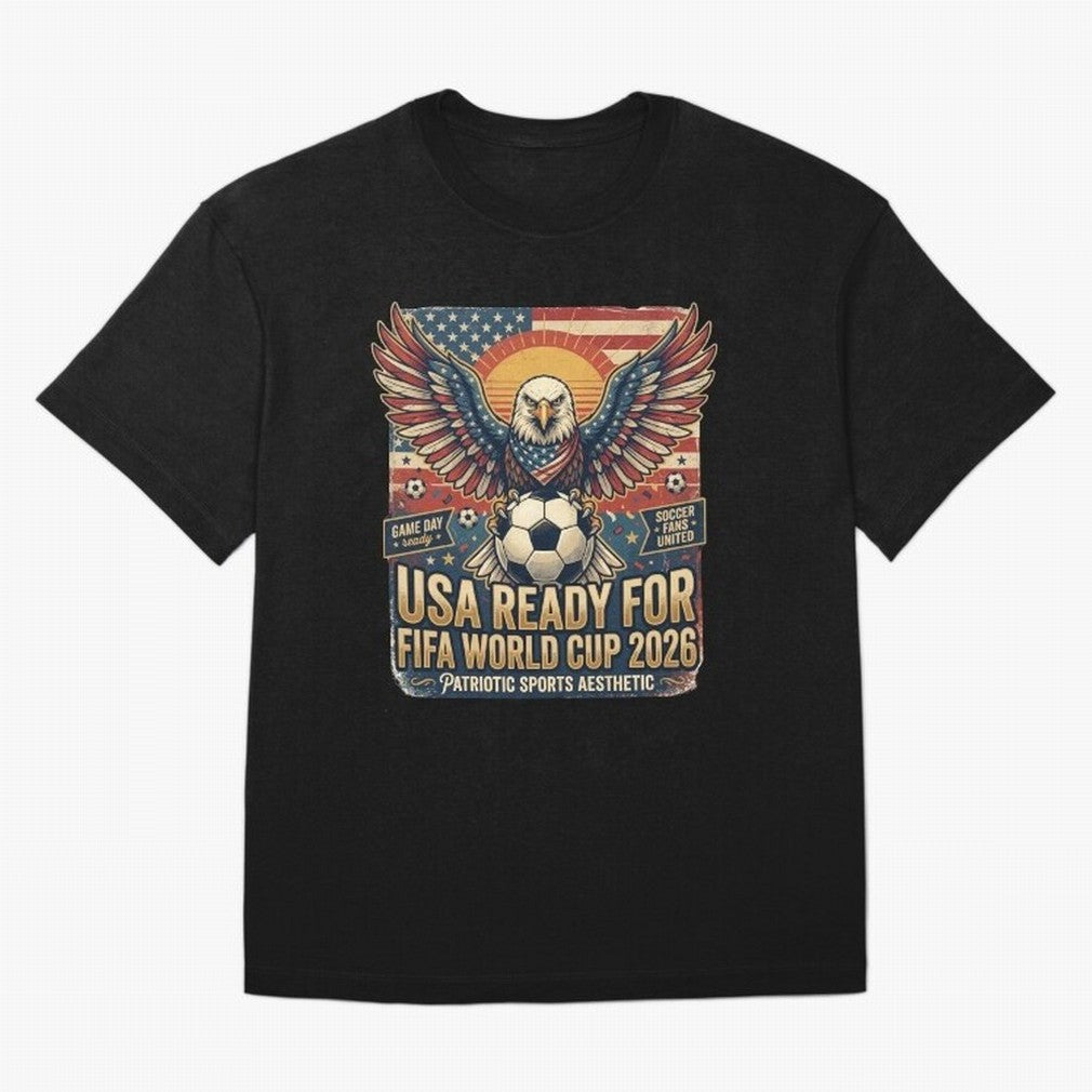SA FIFA World Cup 2026 Soccer Pride Design For American Football Fans Oversized T-Shirt Celebrate Unforgettable Nights in FIFA World Cup 2026 for Fans of Haaland and Mbappe and Spain, Bringing Soccer Culture, Superstar Moments, National Team Dreams