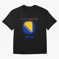 BOSNIA WORLD CUP 2026 Oversized T-Shirt Follow the Final Road of FIFA World Cup 2026 Highlighting Messi, Argentina, France and Brazil Energy, Sports Nostalgia, International Competition, Famous Players and Unforgettable Victories; Perfect for