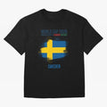 SWEDEN WORLD CUP 2026 Oversized T-Shirt Join the Countdown to FIFA World Cup 2026 USA Canada Mexico Spirit, Connected to Spain, Cristiano Ronaldo, Haaland and CR7, Classic Soccer Heritage, Championship Pressure, Fan Loyalty and International Pride;