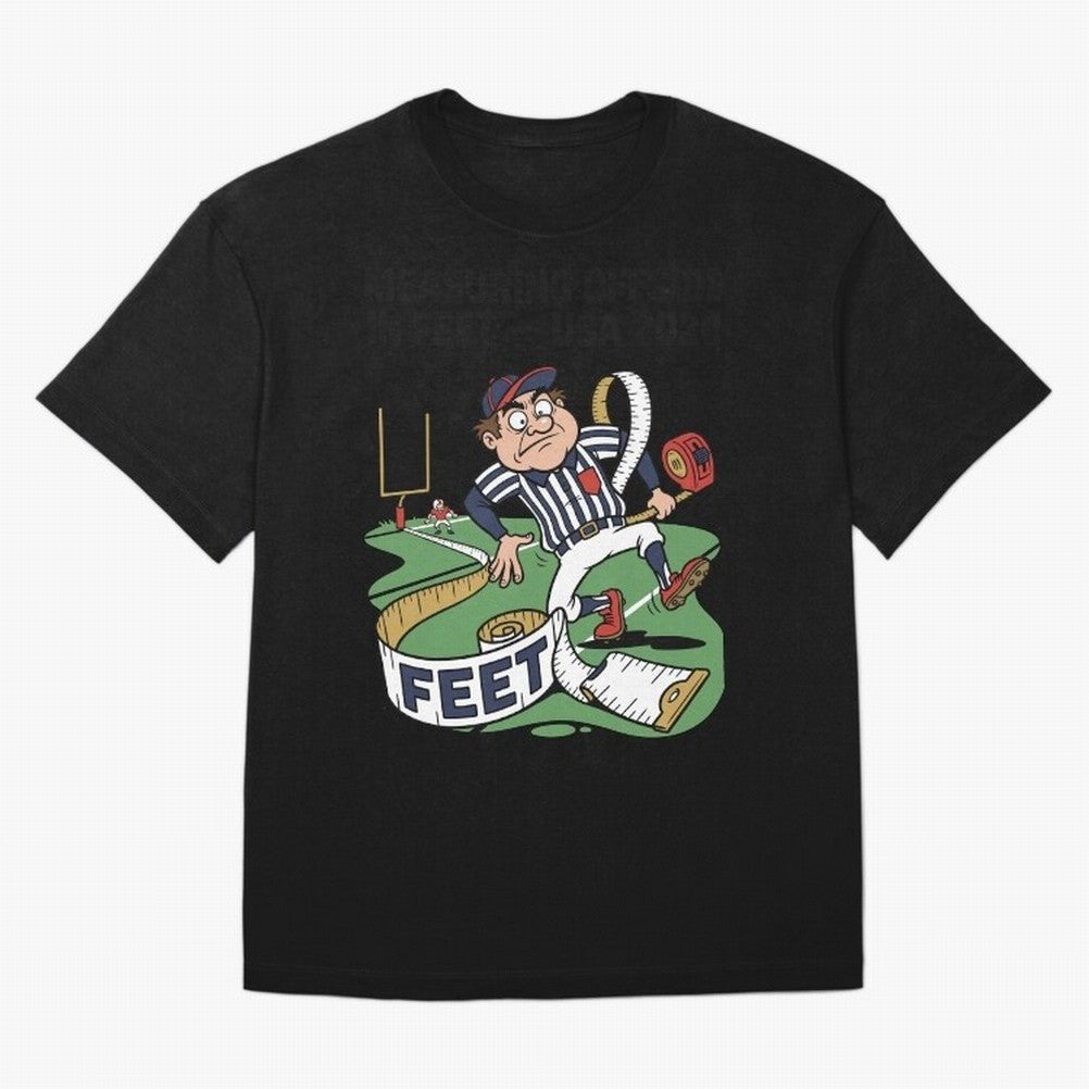 Measuring Offside in Feet ¡ª USA 2026 V2 Oversized T-Shirt Share the Excitement of FIFA World Cup 2026 Group Stage Spirit, Celebrating Germany, Mbappe, Global Supporter Spirit, Legendary Goals, National Colors and Tournament Celebration; Great for