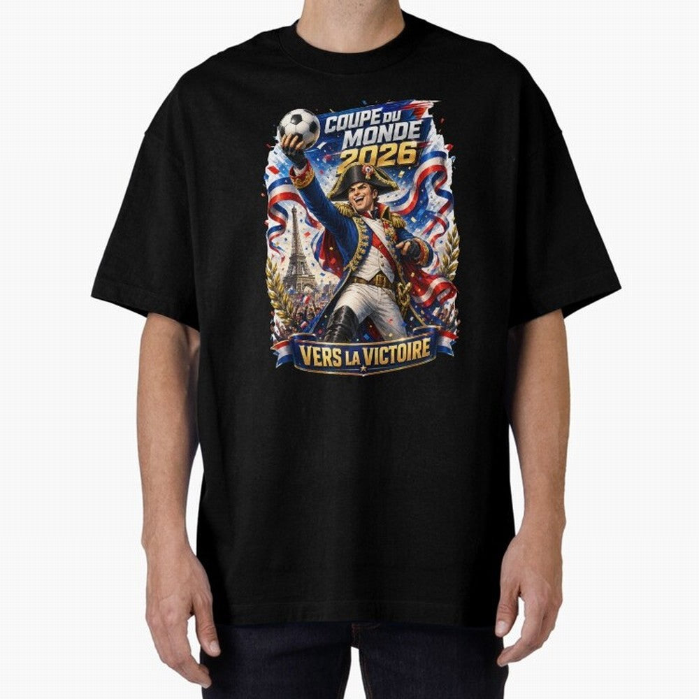 France World Cup 2026 Victory Oversized T-Shirt Feel International Energy from FIFA World Cup 2026 for Fans of Cristiano Ronaldo and Germany, Bringing Stadium Memories, Football Loyalty, International Chants and Championship Tradition; Great for