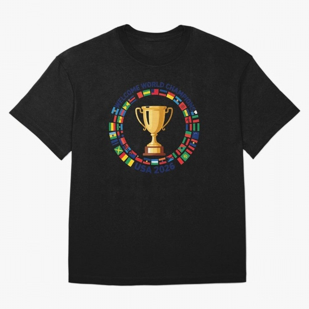 World Cup 2026 Celebration T-Shirt | USA Canada Mexico Soccer Fan Tee Oversized T-Shirt Show Match Day Excitement for Match Day Hype around FIFA World Cup 2026, Mbappe, Argentina and Brazil, Soccer Culture, Superstar Moments, National Team Dreams