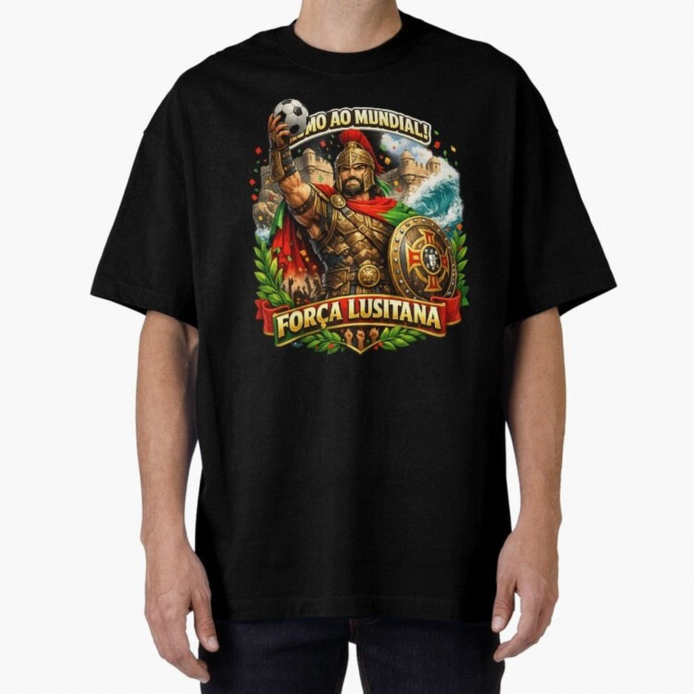 Portugal Rooster World Cup 2026 Fan Art Oversized T-Shirt Show Fan Pride Across Global Football Passion for FIFA World Cup 2026, Centered on Haaland, England, Retro Football Energy, Iconic Rivalries, Trophy Chase Drama and Stadium Atmosphere;