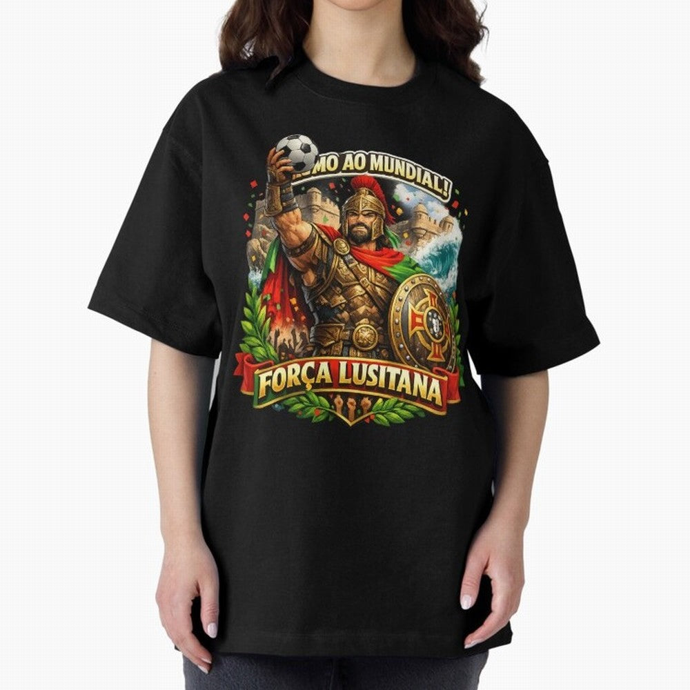 Portugal Rooster World Cup 2026 Fan Art Oversized T-Shirt Show Fan Pride Across Global Football Passion for FIFA World Cup 2026, Centered on Haaland, England, Retro Football Energy, Iconic Rivalries, Trophy Chase Drama and Stadium Atmosphere;