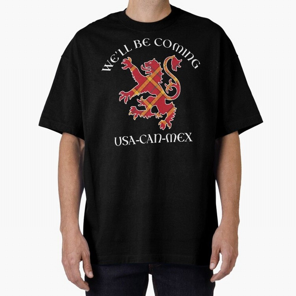 Scotland on Tour WC 2026 Oversized T-Shirt Stand Out with Spirit from FIFA World Cup 2026 Group Stage Filled with Mbappe and Neymar, Brazil Energy, Game Day Rituals, Football Legends, Country Pride and the Road to the Final; Built for Supporters