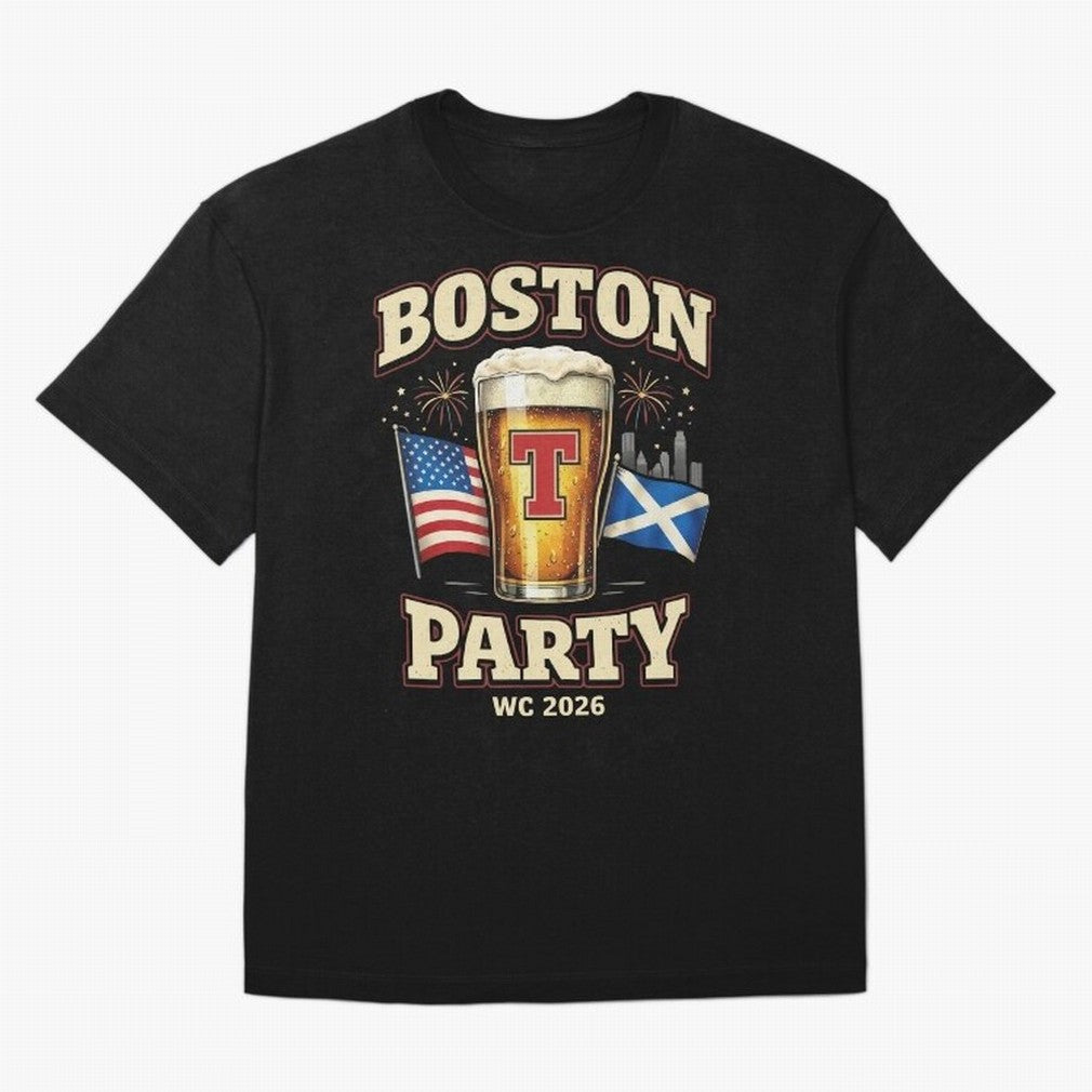 Boston T?Party Scotland Football WC 2026 Oversized T-Shirt Feel the Roar of FIFA World Cup 2026 Group Stage Connected to Haaland and Mbappe, Brazil, Portugal and Argentina Energy, Supporter Pride, Iconic Celebrations, Legendary Names and Global