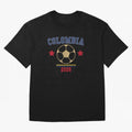 Colombia ¡ª Vintage Soccer Tee Oversized T-Shirt Turn Football Passion into FIFA World Cup 2026 USA Canada Mexico Spirit, Centered on Spain and Netherlands, Mbappe, Goal Celebration Energy, Supporter Heritage, Football Icons and Worldwide