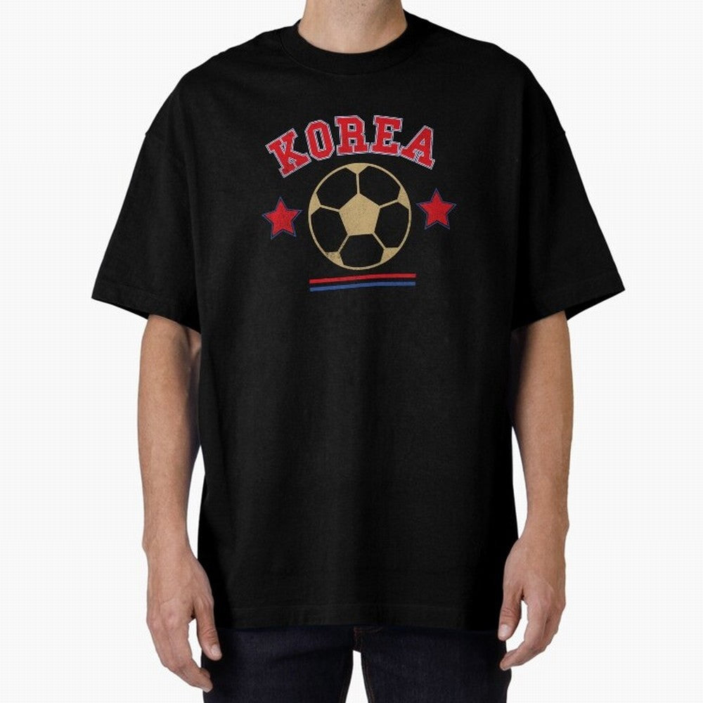 Korea 2026 ¡ª Vintage Soccer Tee Oversized T-Shirt Show Your Tournament Heart for FIFA World Cup 2026 USA Canada Mexico Spirit, Highlighting Argentina and Brazil, Neymar, Goal Celebration Energy, Supporter Heritage, Football Icons and Worldwide