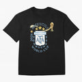 Argentina Football Champion World Cup 2026 - Gold Stars Watercolor Oversized T-Shirt Experience Match Day Hype around FIFA World Cup 2026 Group Stage, Haaland and Mbappe, England and Germany, Stadium Memories, Football Loyalty, International Chants