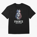 France Football World Cup 2026 Rooster Mascot Art Oversized T-Shirt Cheer through Every Moment of FIFA World Cup 2026 Spirit, Highlighting England and Germany, CR7 and Messi, Stadium Memories, Football Loyalty, International Chants and Championship
