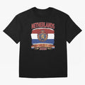 Netherlands World Cup 2026 Coat of Arms Football Design Oversized T-Shirt Bring Home FIFA World Cup 2026 Group Stage for Fans of Mbappe and Neymar and Spain and Netherlands, Bringing Stadium Memories, Football Loyalty, International Chants and