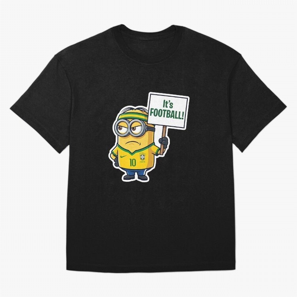 It's Football! - Funny Brazil Soccer Meme (Soccer v Football) v2 Oversized T-Shirt Make Every Match About the FIFA World Cup 2026 USA Canada Mexico Journey through Neymar Highlights, Brazil, Portugal and Argentina Pride, Football Passion, Legendary