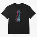 Neon Alpha Wolf with Soccer Ball | Futuristic Sports Fantasy Art Oversized T-Shirt Bring World Football Passion into Global Football Passion for FIFA World Cup 2026 USA Canada Mexico, Featuring CR7, Brazil, Football Passion, Legendary Performances,