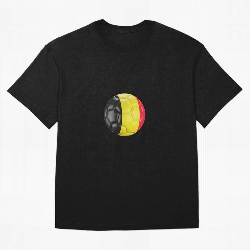 Belgium Football Oversized T-Shirt Feel International Energy from FIFA World Cup 2026 Spirit, Connected to France and Portugal, Messi, Neymar and Mbappe, Soccer Culture, Superstar Moments, National Team Dreams and Competitive Fire; Perfect for