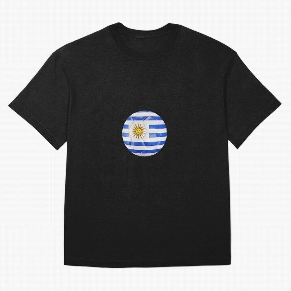 Uruguay Football Oversized T-Shirt Unlock the FIFA World Cup 2026 Group Stage Journey through Haaland and Mbappe Highlights, England Pride, Football Passion, Legendary Performances, Festival Vibes and Supporter Community; Great for Watch Parties,