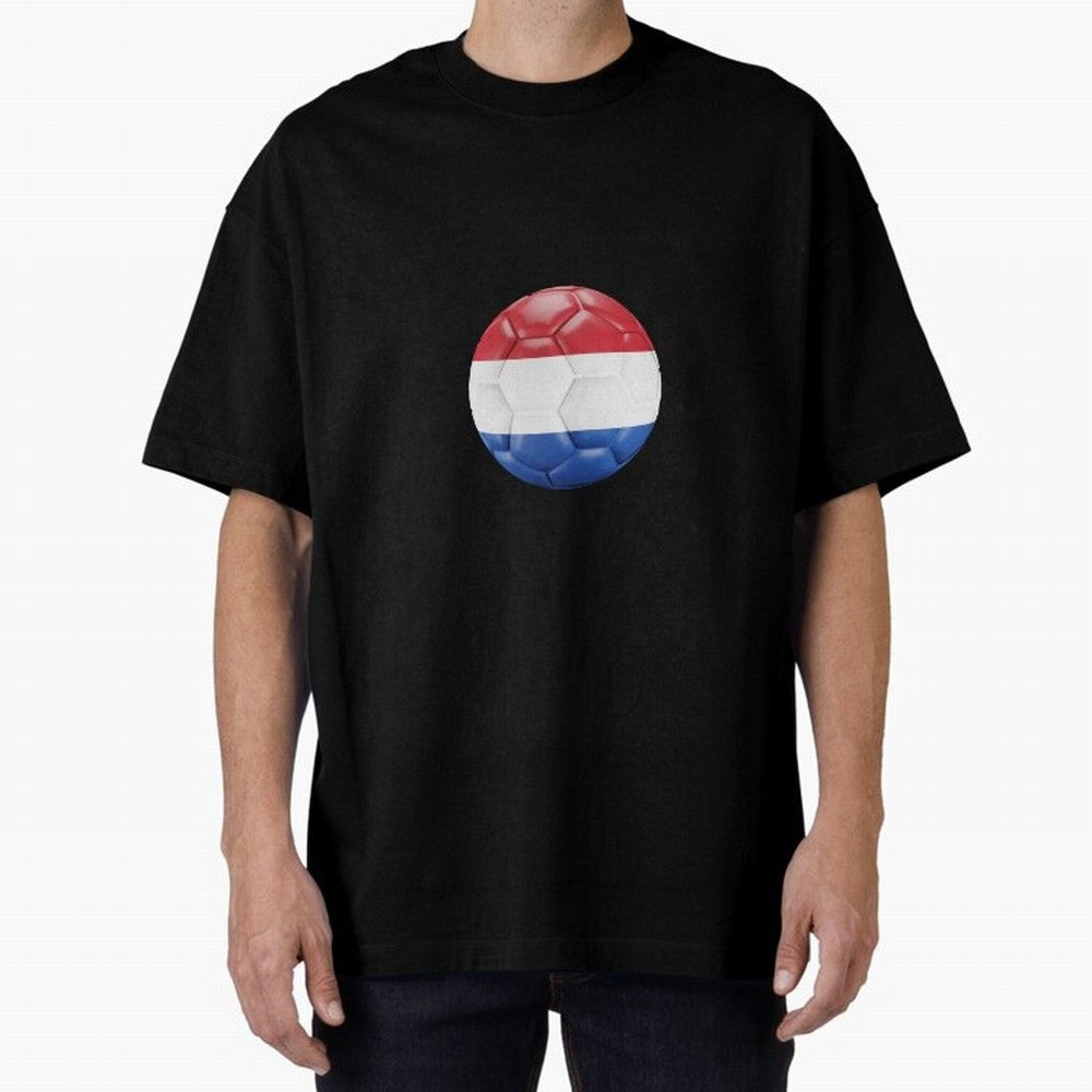 Netherlands Oversized T-Shirt Celebrate Classic Football Spirit in Global Football Passion for FIFA World Cup 2026 Group Stage, Highlighting Messi, Neymar and Mbappe, Argentina, Vintage Soccer Flavor, Modern Football Stars, National Flags and Final
