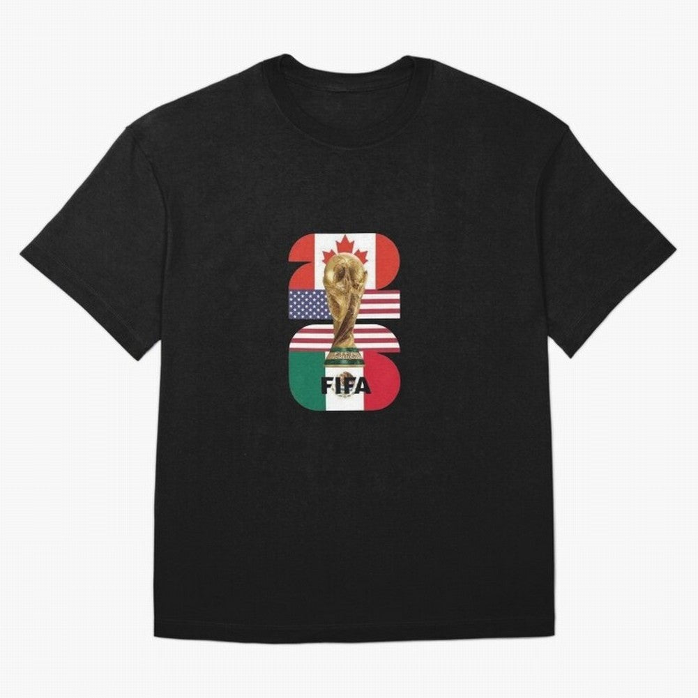 Three Nations Host Trophy Vertical Oversized T-Shirt Bring Supporter Culture to FIFA World Cup 2026 Spirit, Celebrating England, France and Netherlands, Messi, Tournament Hype, Historic Matchups, Family Viewing Parties and Global Sports Pride;