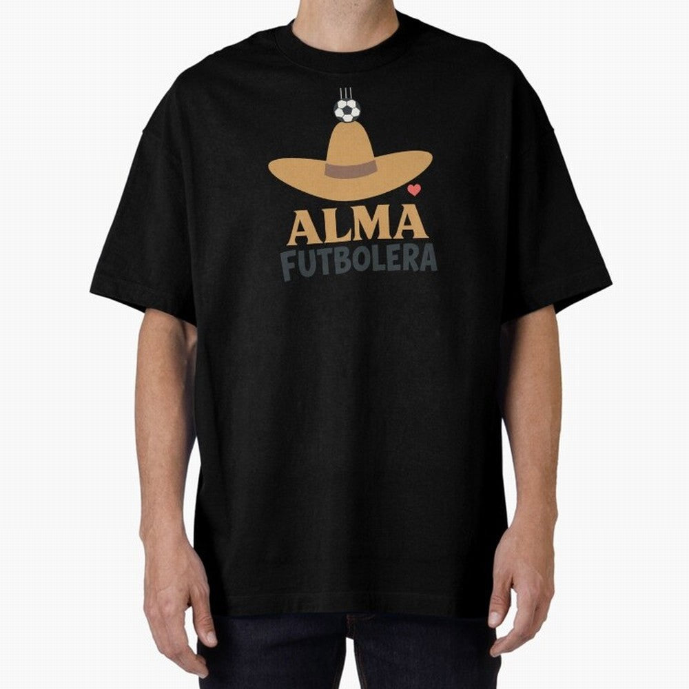 Alma Futbolera Oversized T-Shirt Showcase FIFA World Cup 2026 Group Stage Built around CR7 and Messi, Spain Energy, Goal Celebration Energy, Supporter Heritage, Football Icons and Worldwide Tournament Joy; Created for Match Day Parties, Soccer