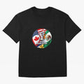 Host Trio Flags Circular Emblem Oversized T-Shirt Feel FIFA World Cup 2026 Group Stage for Fans of Cristiano Ronaldo, Haaland and CR7 and Argentina and Brazil, Bringing Stadium Chants, National Pride, Trophy Dreams and Unforgettable Football