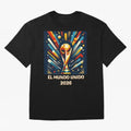 2026 World Cup The United World - Modern Geometric Art Oversized T-Shirt Bring International Match Energy to the FIFA World Cup 2026 Journey through Messi and Cristiano Ronaldo Highlights, France and Portugal Pride, Soccer Culture, Superstar