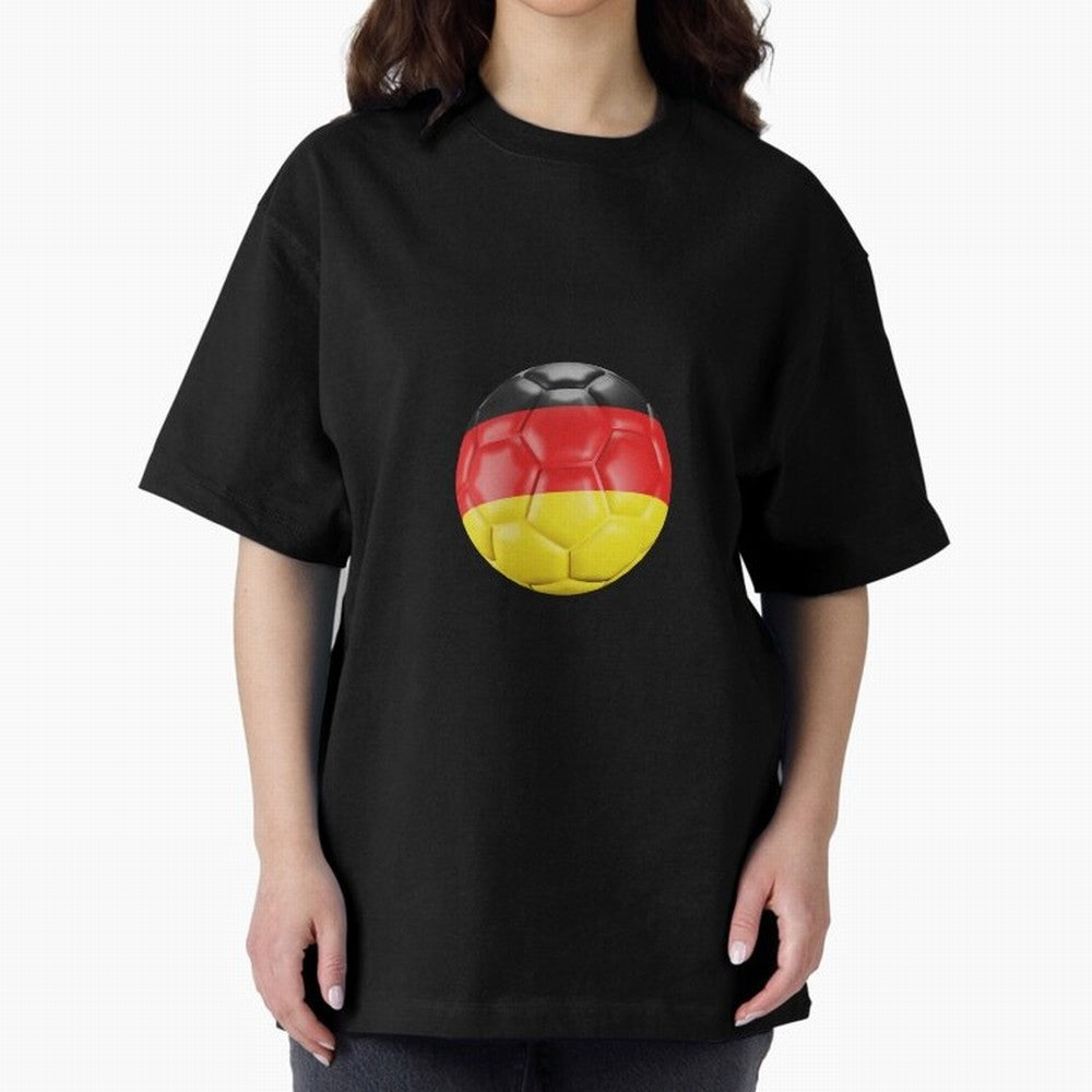 Germany Oversized T-Shirt Follow the Road to Match Day Hype around FIFA World Cup 2026 USA Canada Mexico, CR7 and Messi, Netherlands, Sports Nostalgia, International Competition, Famous Players and Unforgettable Victories; Ideal for Football Dads,