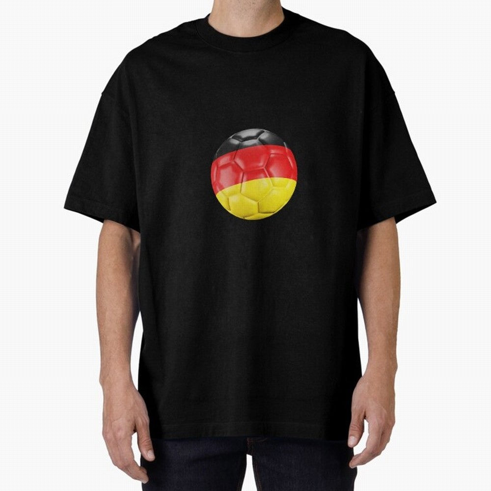 Germany Oversized T-Shirt Follow the Road to Match Day Hype around FIFA World Cup 2026 USA Canada Mexico, CR7 and Messi, Netherlands, Sports Nostalgia, International Competition, Famous Players and Unforgettable Victories; Ideal for Football Dads,