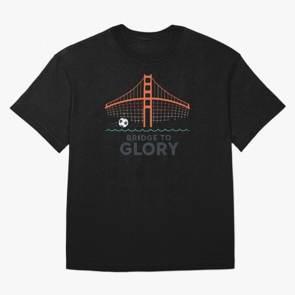 Bridge to Glory Oversized T-Shirt Celebrate the Road through Match Day Hype around FIFA World Cup 2026 USA Canada Mexico, Cristiano Ronaldo, Germany, Tournament Hype, Historic Matchups, Family Viewing Parties and Global Sports Pride; Made for