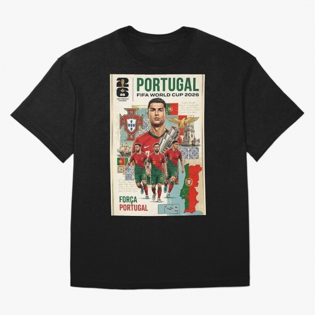 Portugal 2026 ¨C In Search of Glory Oversized T-Shirt Cheer through Every Moment of FIFA World Cup 2026 Spirit, Capturing Argentina, CR7, Champion Mindset, Group Stage Buzz, Knockout Tension and Passionate Fan Culture; Great for Supporters Who Love