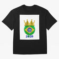 Brazil Football Champion Crown 2026 Oversized T-Shirt Represent the FIFA World Cup 2026 USA Canada Mexico Journey through Cristiano Ronaldo Highlights, Argentina and Brazil Pride, Goal Celebration Energy, Supporter Heritage, Football Icons and