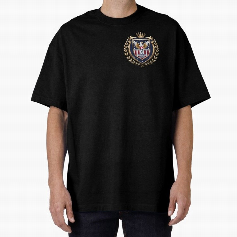 USA World Cup 2026 Oversized T-Shirt Follow the Final Road of FIFA World Cup 2026 Highlighting Messi, Argentina, France and Brazil Energy, Sports Nostalgia, International Competition, Famous Players and Unforgettable Victories; Perfect for People