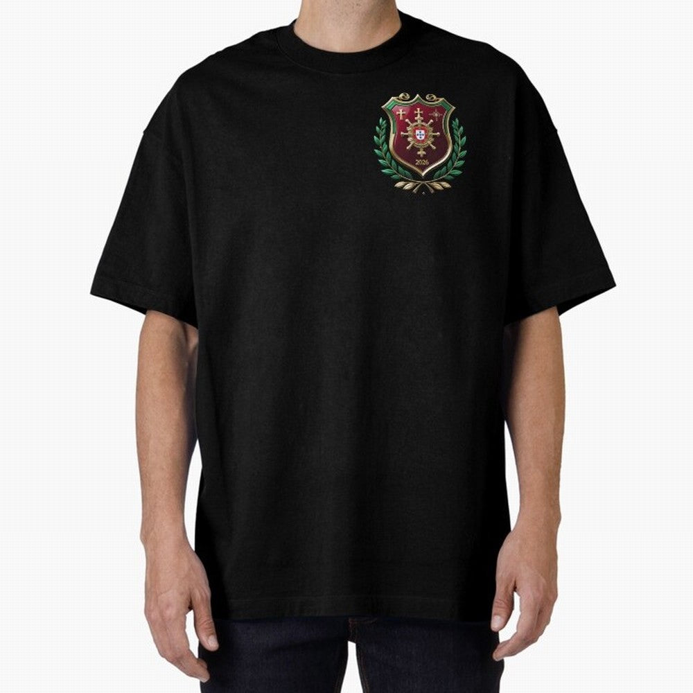 Portugal World Cup 2026 Oversized T-Shirt Share Match Day Hype around FIFA World Cup 2026 USA Canada Mexico, Mbappe, Argentina and Brazil, Worldwide Fan Energy, Dramatic Goals, Stadium Lights and Championship Celebrations; Great for Watch Parties,