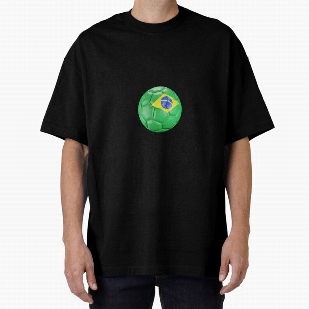 Brazil Oversized T-Shirt Share FIFA World Cup 2026 Spirit, Celebrating Argentina, Cristiano Ronaldo, Goal Celebration Energy, Supporter Heritage, Football Icons and Worldwide Tournament Joy; Great for Supporters Who Love Legendary Players, National