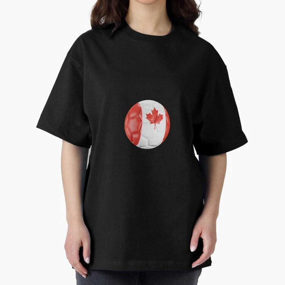 Canada Oversized T-Shirt Follow Every Goal of FIFA World Cup 2026 USA Canada Mexico Spirit, Centered on Germany, Neymar, Fan Favorite Moments, National Team Passion, Big Match Drama and Soccer History; Great for Watch Parties, Sports Bars, Family