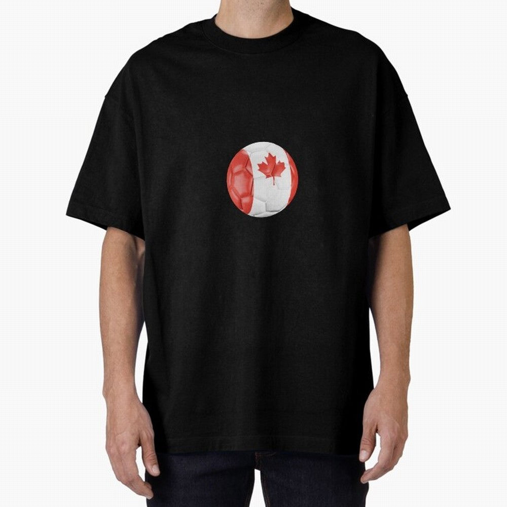 Canada Oversized T-Shirt Follow Every Goal of FIFA World Cup 2026 USA Canada Mexico Spirit, Centered on Germany, Neymar, Fan Favorite Moments, National Team Passion, Big Match Drama and Soccer History; Great for Watch Parties, Sports Bars, Family