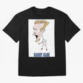 Harry Kane Caricature Print Oversized T-Shirt Join Match Day Hype around FIFA World Cup 2026, Messi and Cristiano Ronaldo, Brazil, Sports Nostalgia, International Competition, Famous Players and Unforgettable Victories; Perfect for Fans,