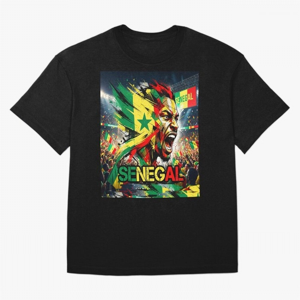 SENEGAL FOOTBALL TEAM Oversized T-Shirt Make Every Kick Count in FIFA World Cup 2026 Spirit, Built around England, France and Netherlands, CR7, Soccer Culture, Superstar Moments, National Team Dreams and Competitive Fire; Ideal for Football Dads,