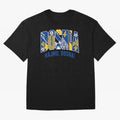 Bosnia Hajmo Bosna Football Soccer Fan Bosnian Supporter Flag Oversized T-Shirt Celebrate Fan Favorites in Global Football Passion for FIFA World Cup 2026, Driven by Mbappe and Neymar, Argentina and Brazil, Retro Football Energy, Iconic Rivalries,