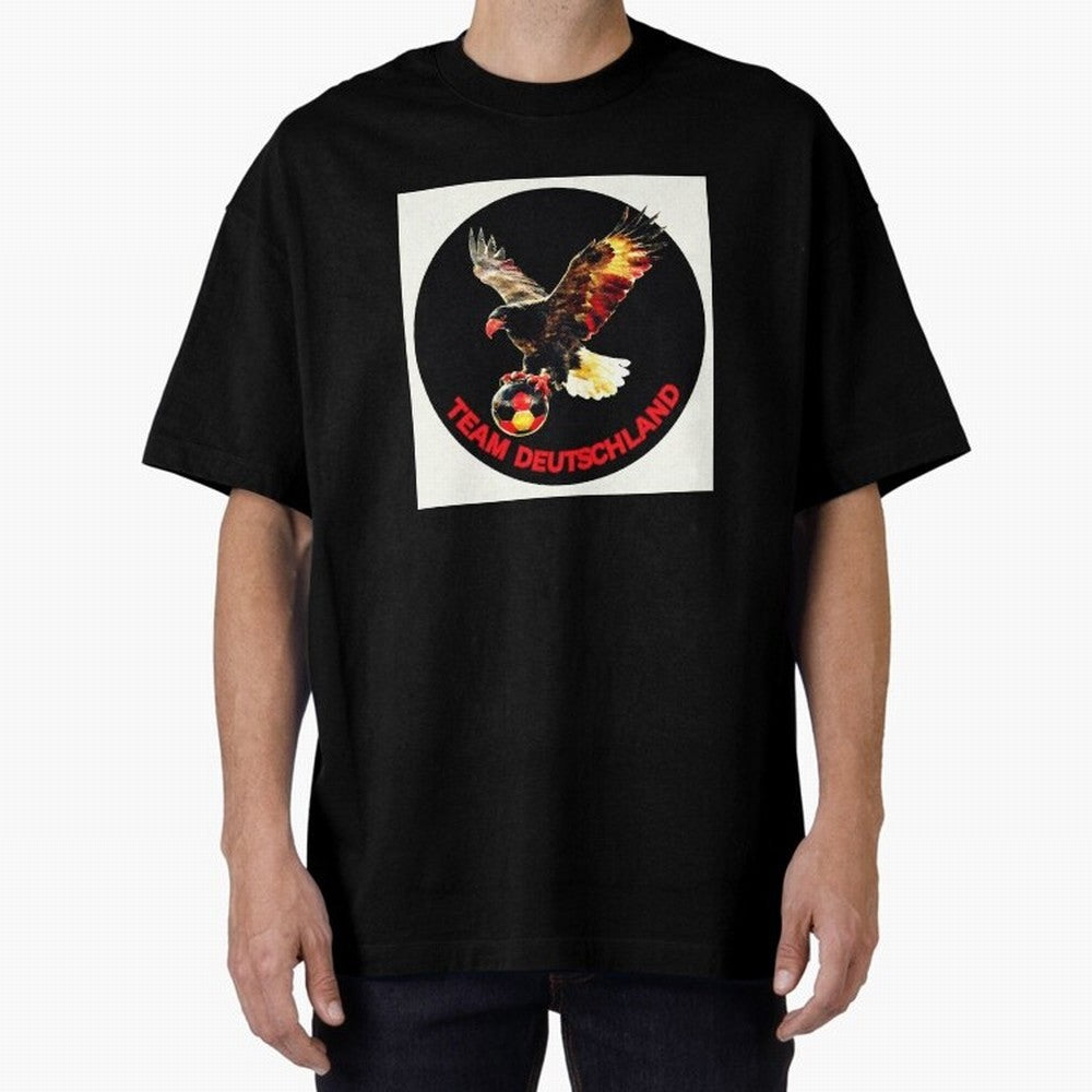 Eagle motif TEAM Germany Oversized T-Shirt Celebrate Soccer Greatness during FIFA World Cup 2026 USA Canada Mexico Spirit, Inspired by England, Messi, CR7 and Mbappe, Stadium Chants, National Pride, Trophy Dreams and Unforgettable Football
