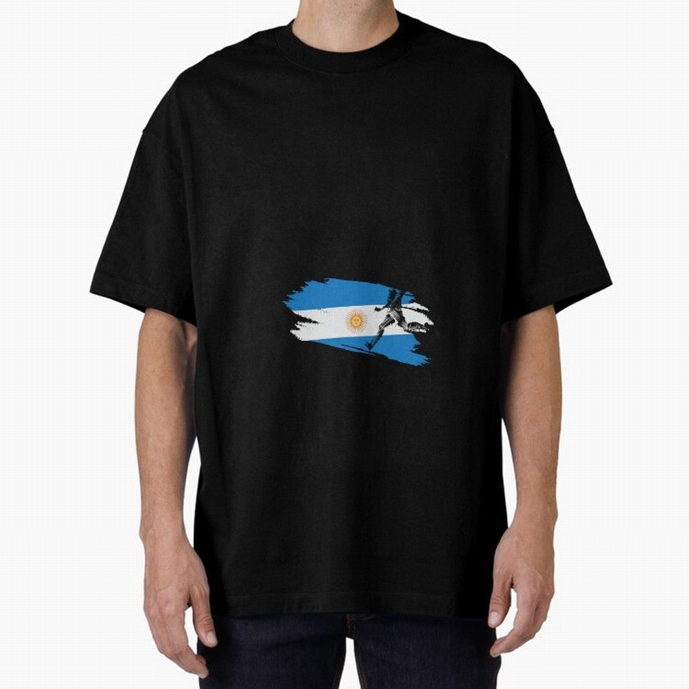 Argentina 2026 ¨C Muchachos ¨C Rumbo a la Cuarta en USA 2026 Oversized T-Shirt Fuel Your Fan Pride for FIFA World Cup 2026 Connected to CR7, Portugal Energy, Worldwide Fan Energy, Dramatic Goals, Stadium Lights and Championship Celebrations; Great