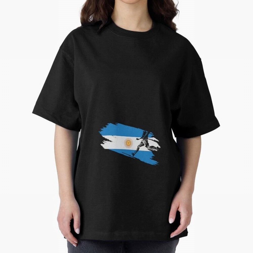 Argentina 2026 ¨C Muchachos ¨C Rumbo a la Cuarta en USA 2026 Oversized T-Shirt Fuel Your Fan Pride for FIFA World Cup 2026 Connected to CR7, Portugal Energy, Worldwide Fan Energy, Dramatic Goals, Stadium Lights and Championship Celebrations; Great