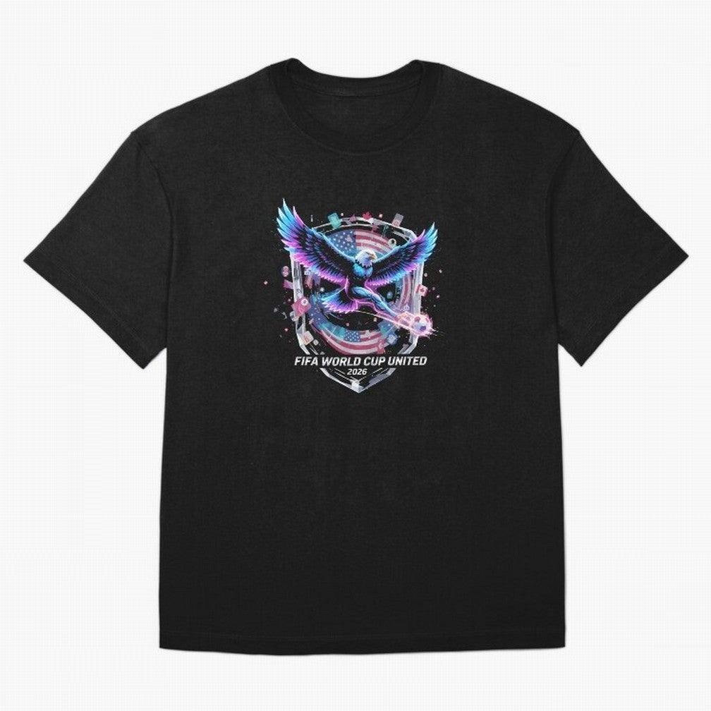 FIFA World Cup 2026 United Eagle Soccer Art T-Shirt_86867742 Oversized T-Shirt Unlock Match Day Hype around FIFA World Cup 2026 USA Canada Mexico, Mbappe, Argentina, France and Brazil, Match Day Excitement, Supporter Culture, Golden Goals and