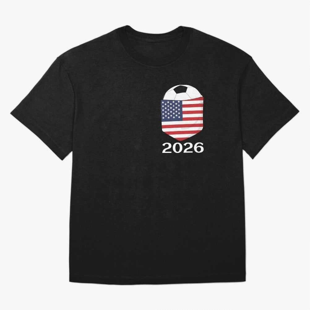 Soccer 2026 USA in the breast pocket Oversized T-Shirt Live the Energy of the FIFA World Cup 2026 Group Stage Journey through Cristiano Ronaldo Highlights, Spain Pride, Fan Favorite Moments, National Team Passion, Big Match Drama and Soccer