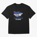 Cabo Verde Soccer Blue Shark Design Oversized T-Shirt Celebrate the Road through FIFA World Cup 2026 USA Canada Mexico Capturing CR7 and Messi, Argentina and Brazil Energy, Football History, Final Match Energy, Crowd Noise and Once in a Lifetime